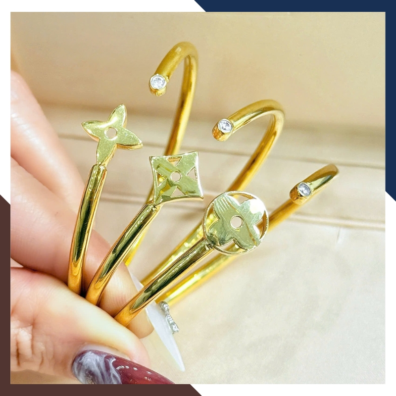 Vòng Tay Cỏ 4 Lá Vàng Tây 10k Cho Nữ LTVN172