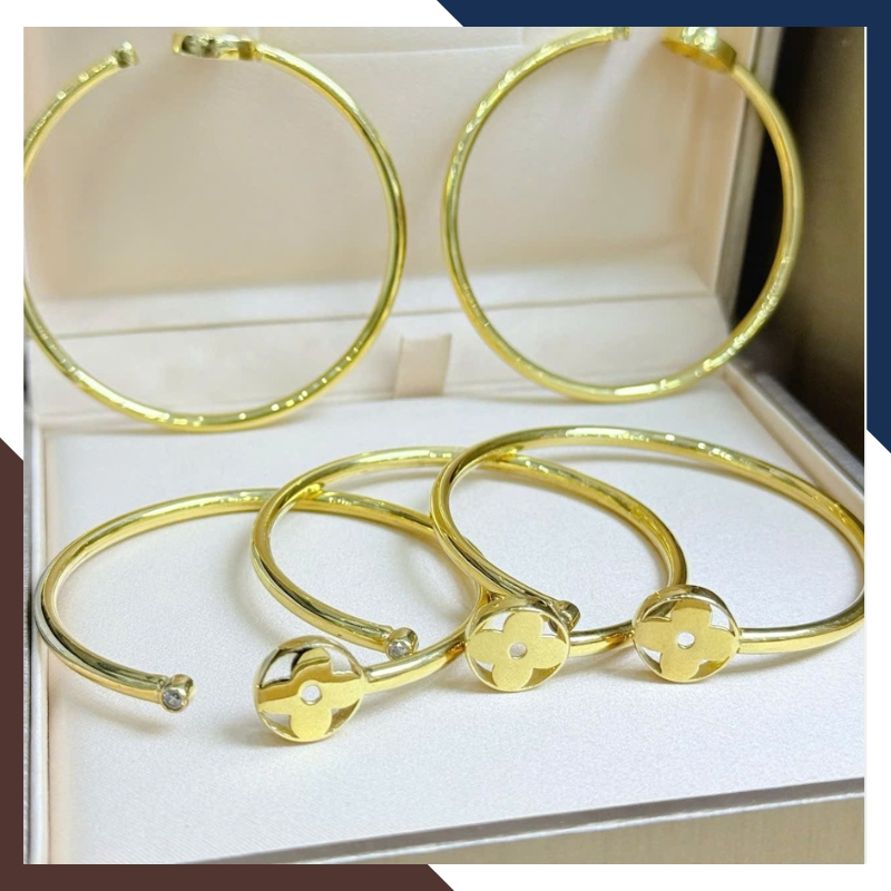 Vòng Tay Cỏ 4 Lá Vàng Tây 10k Cho Nữ LTVN172