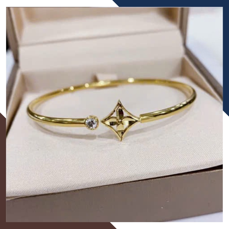Vòng tay cuff vàng 10k cho nữ LTVN200 – tinh tế, hiện đại