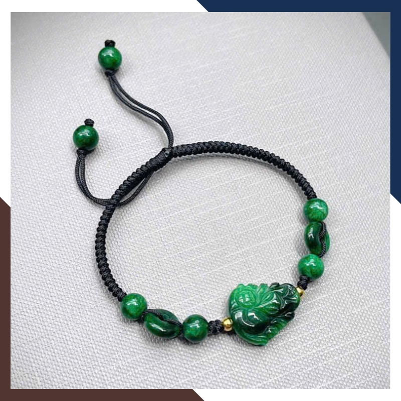 Vòng Tay Hồ Ly Chúa Cẩm Thạch Sơn Thuỷ VTDPT27