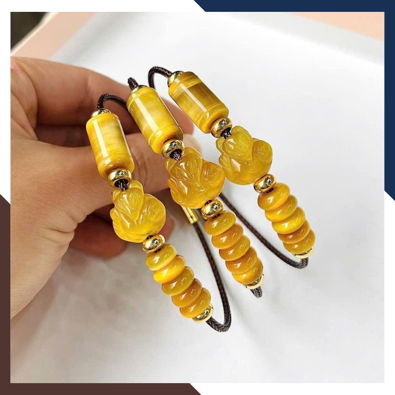 Vòng Tay Phúc Lộc Tình Gồm Hồ Ly, Lu Thống & Ngũ Điếu VTDPT30