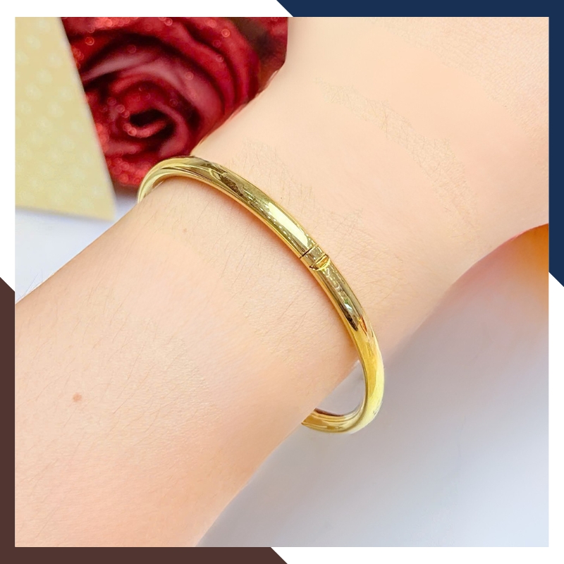 Vòng Tay Vàng Nữ Trơn 10k LTVN193 – Đẳng Cấp & Không Lỗi Mốt