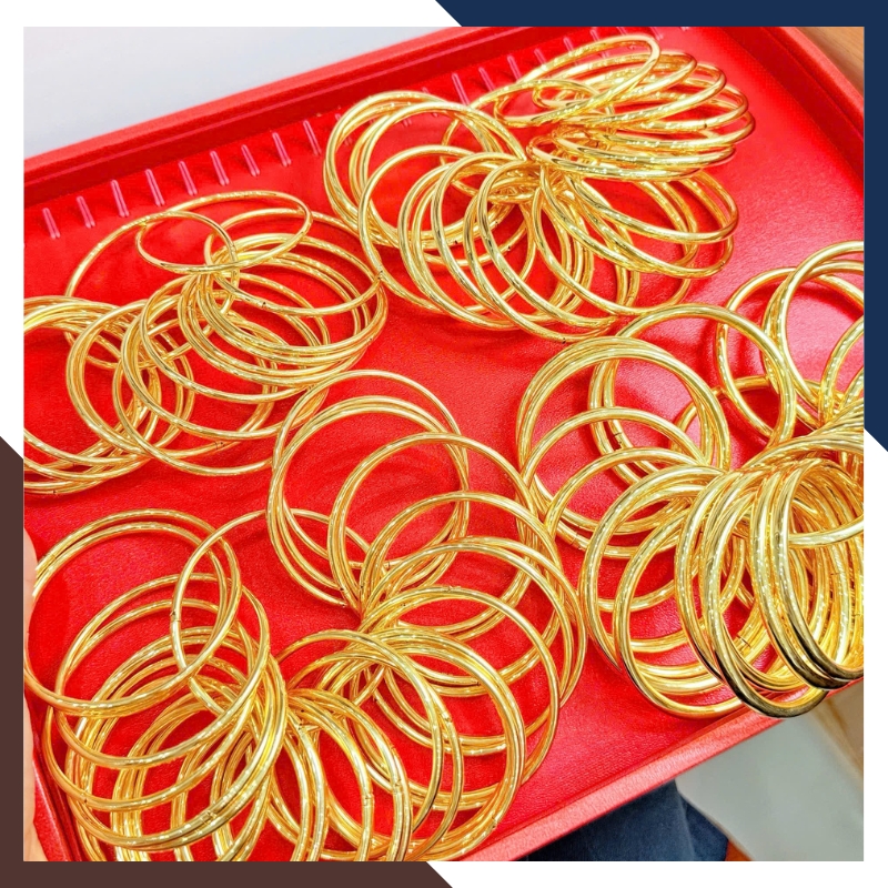 Vòng Tay Vàng Nữ Trơn 10k LTVN193 – Đẳng Cấp & Không Lỗi Mốt