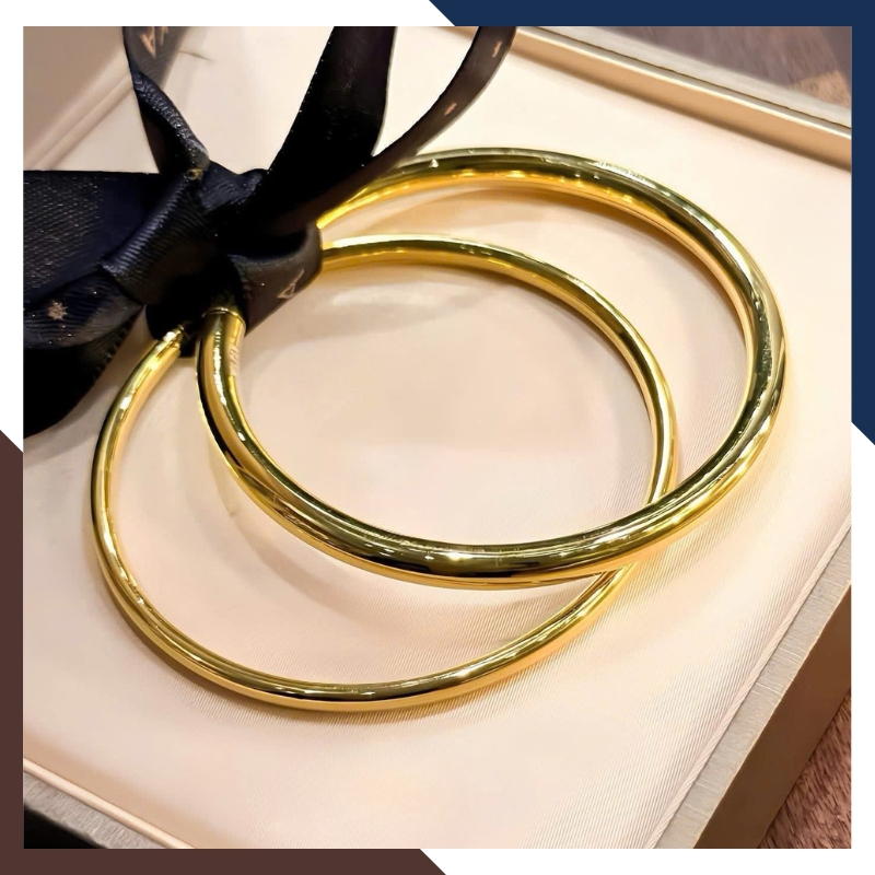 Vòng Tay Vàng Nữ Trơn 10k LTVN193 – Đẳng Cấp & Không Lỗi Mốt