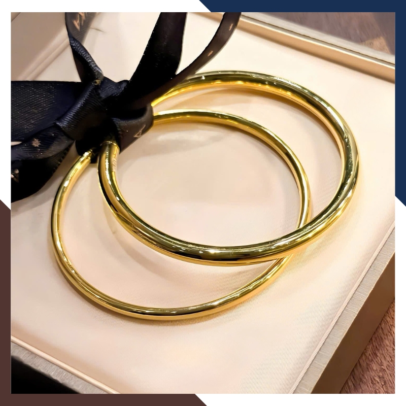 Vòng Tay Vàng Nữ Trơn 10k LTVN193 – Đẳng Cấp & Không Lỗi Mốt