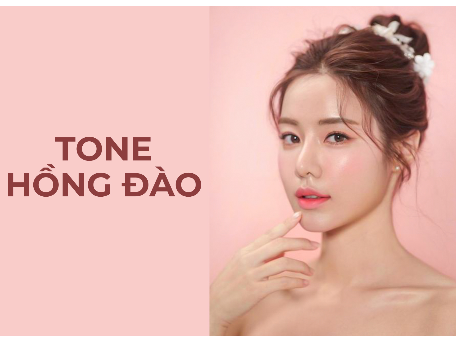 Makeup cử nhân tone hồng đào