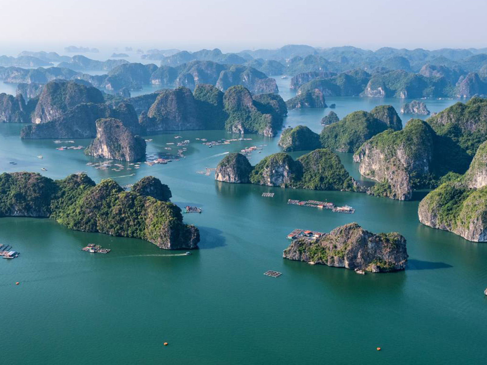 Vịnh Lan Hạ Cát Bà được hình thành từ những núi đá vôi cổ xưa đẹp mắt