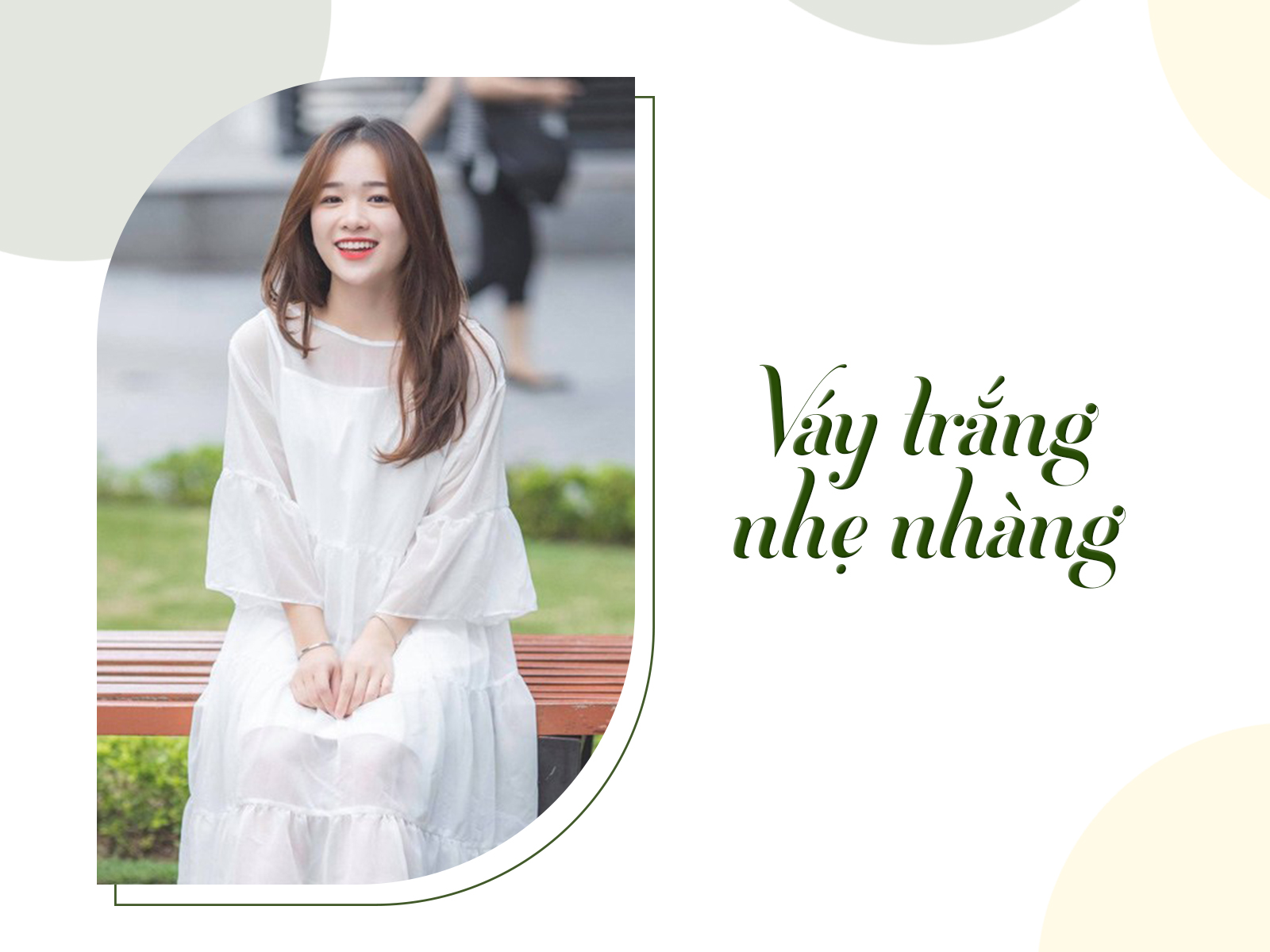 Váy trắng chụp kỷ yếu concept nhẹ nhàng