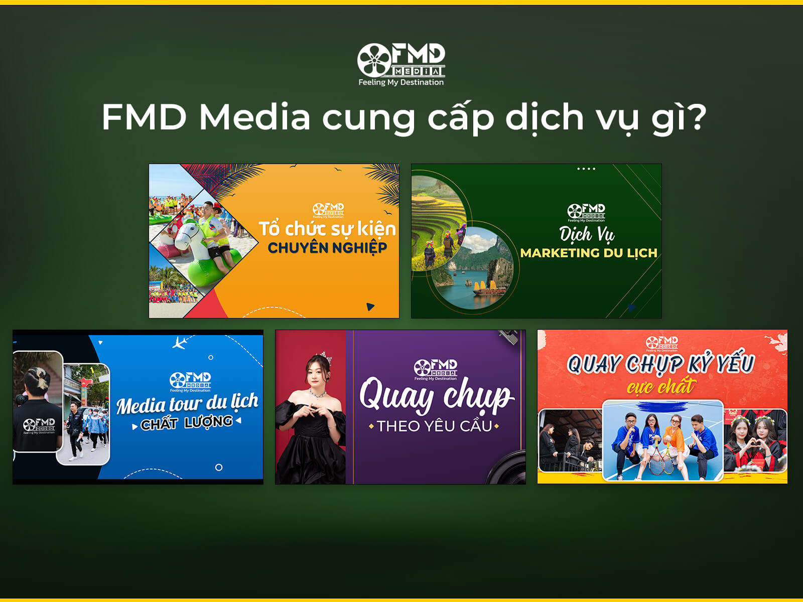 FMD Media hiện cung cấp nhiều dịch vụ quay chụp chất lượng tại Hải Phòng