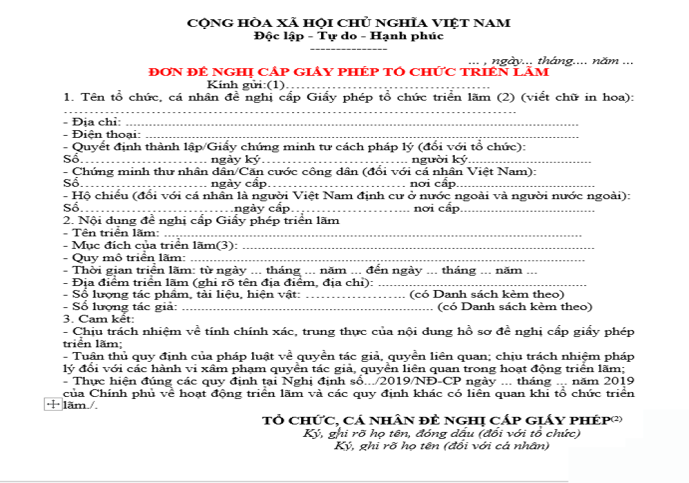 Đơn xin tổ chức sự kiện phải đảm bảo trình bày đúng cách và đúng chính tả