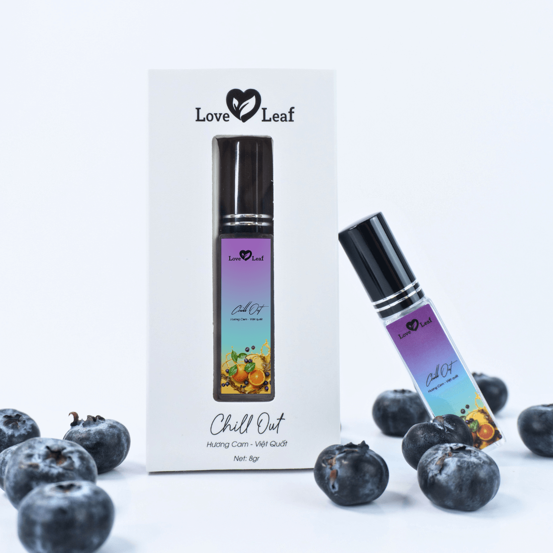 Chai Xịt Thơm Miệng Love Leaf Hương Cam - Việt Quốc Khoảnh Khắc Thư Giãn, Chai 8gr