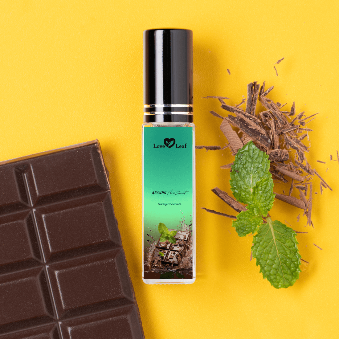 Xịt thơm miệng Love Leaf hương chocolate