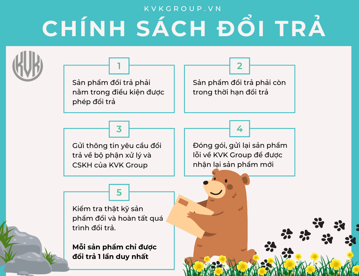 Chính sách đổi trả - KVK Group