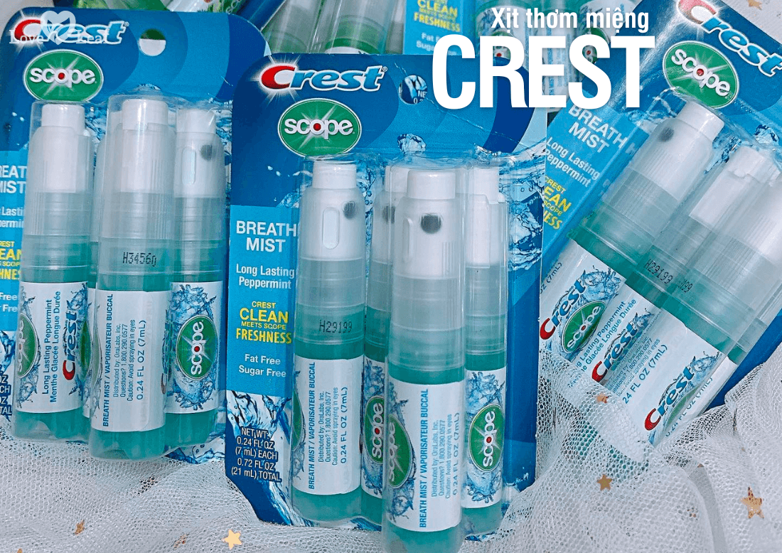 Xịt thơm miệng Crest