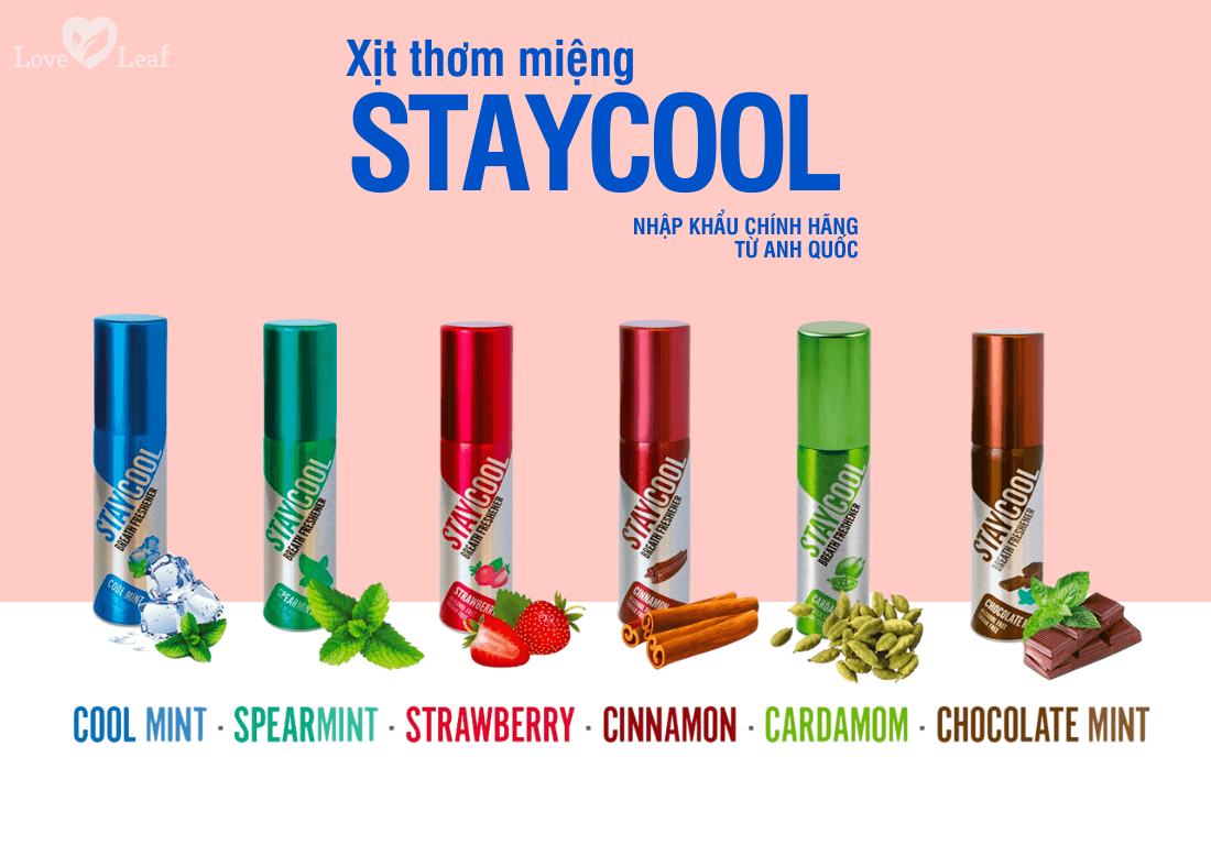 Xịt thơm miệng Staycool