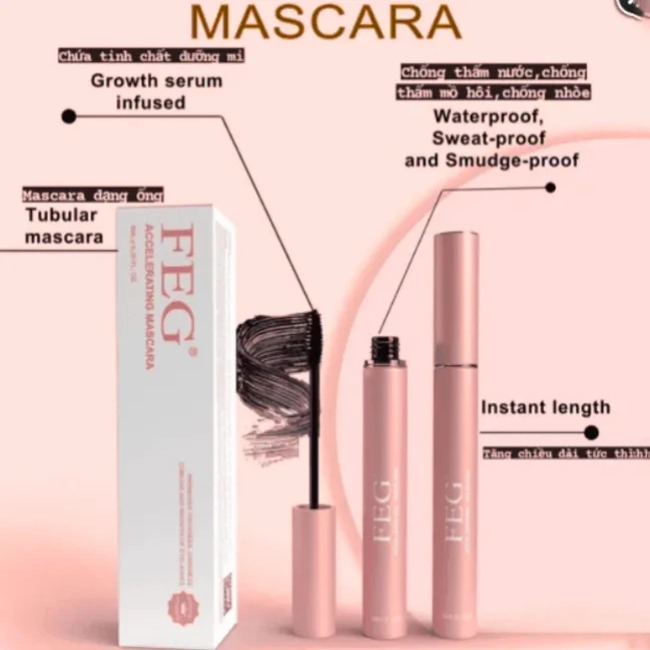 Mascara FEG Accelerating Dưỡng Mi, Làm Dài Và Cong Mi 6ml
