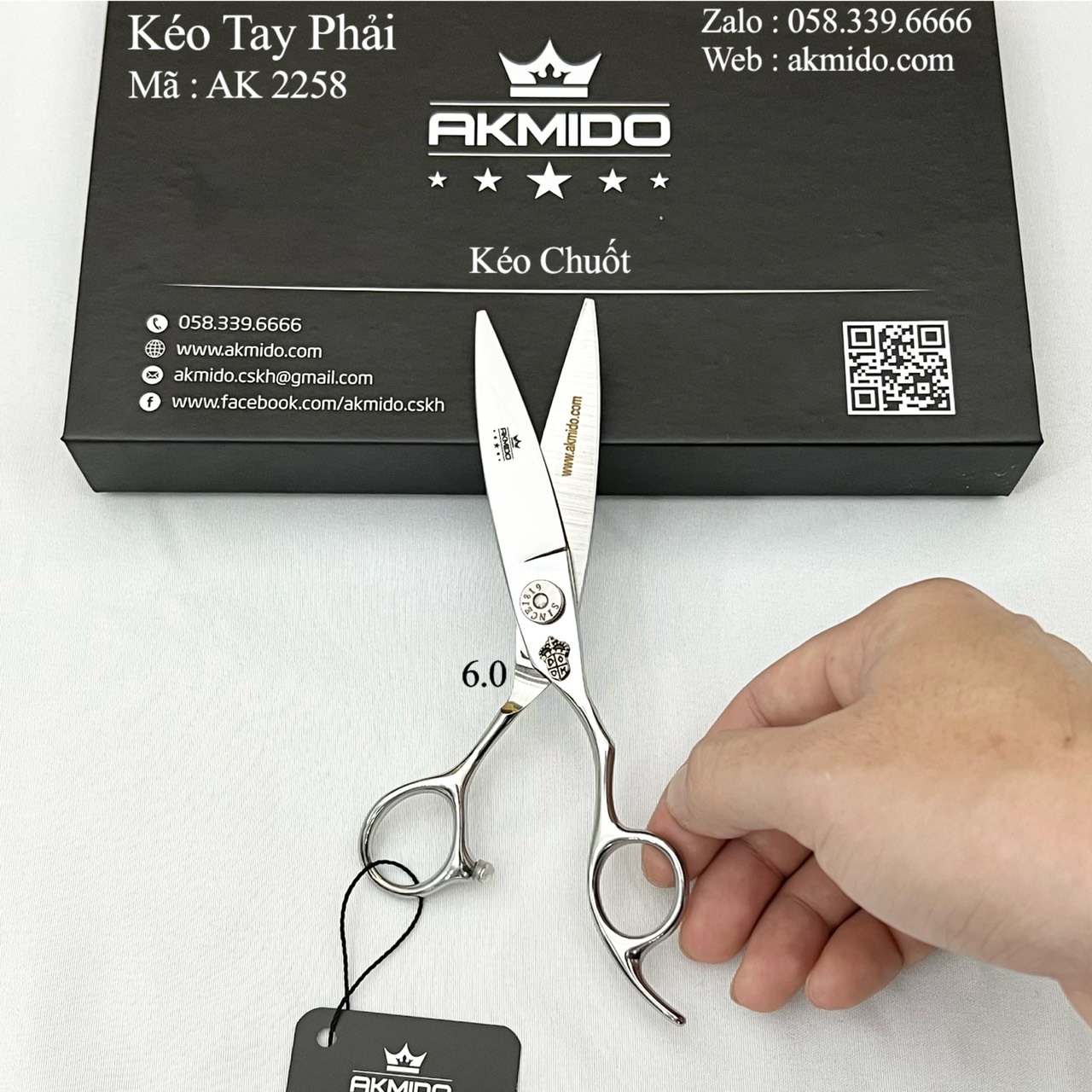 Kéo Cắt Tóc AKMIDO AK 2258