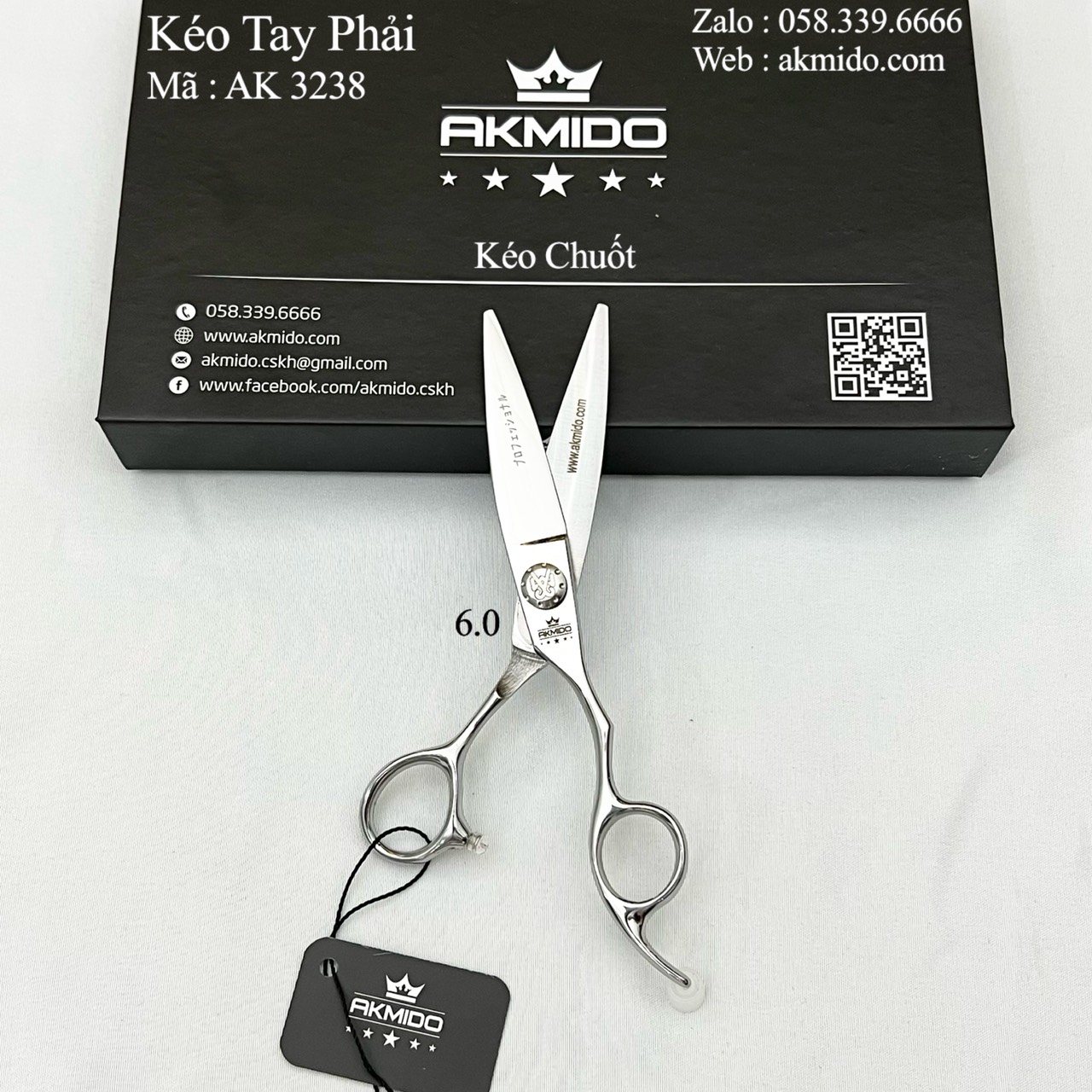 Kéo Cắt Tóc AKMIDO AK 3238