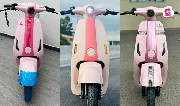 Các mẫu xe đập điện màu hồng