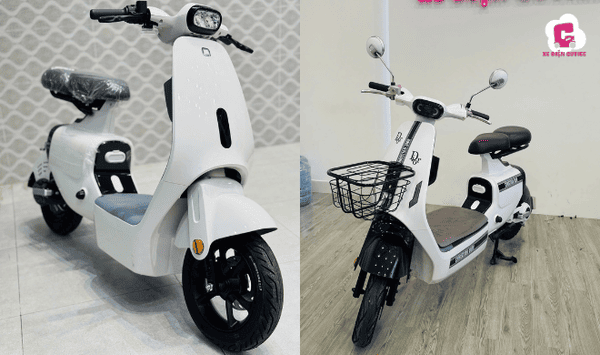 Các mẫu xe đạp điện màu trắng thanh lịch, thời thượng năm 2025