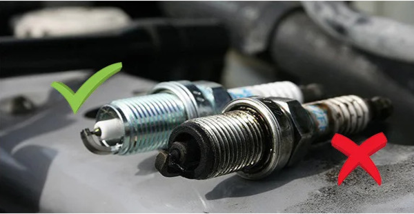 Xe 50cc chạy yếu do bugi xe không đạt chuẩn