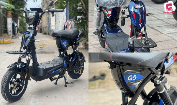 Mẫu xe đạp điện màu xanh dương M19 có vẻ ngoài cá tính, ấn tượng