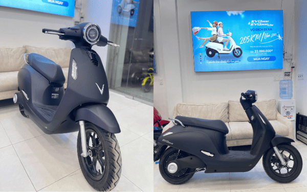 Mẫu xe máy điện vinfast cho học sinh cấp 3 Evo200 có kiểu dáng khỏe khoắn