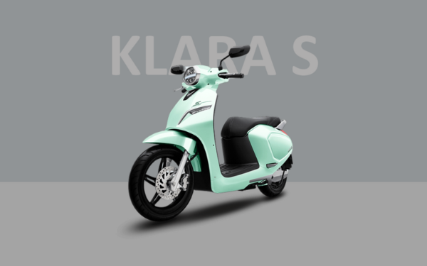 Mẫu xe máy điện VinFast màu xanh ngọc Klara S 2022 có kiểu dáng thanh lịch