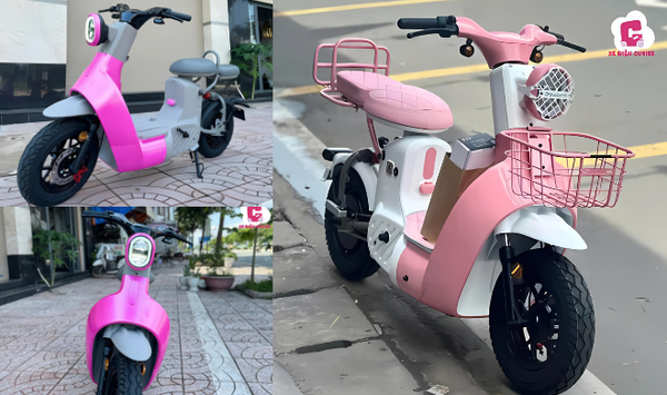 Mẫu xe đạp điện màu hồng Dreaform Type 3 cá tính
