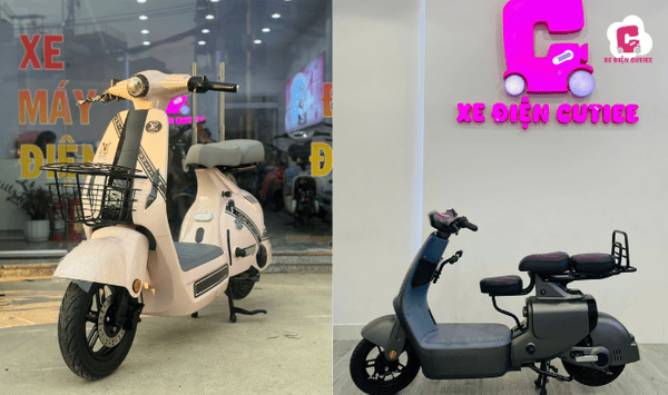 Địa chỉ mua xe đạp điện màu trắng có thiết kế thời thượng, hiện đại và uy tín