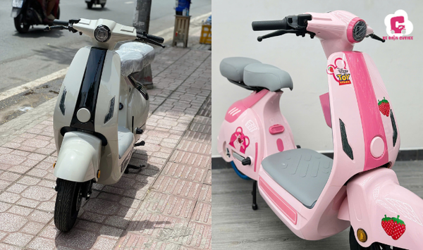 Xe đạp điện nhỏ V2 có thiết kế cổ điển