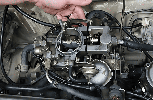 Xe 50cc chạy yếu do bộ chế hòa khí bị bẩn hoặc điều chỉnh sai làm xe tiêu hao nhiều nhiên liệu