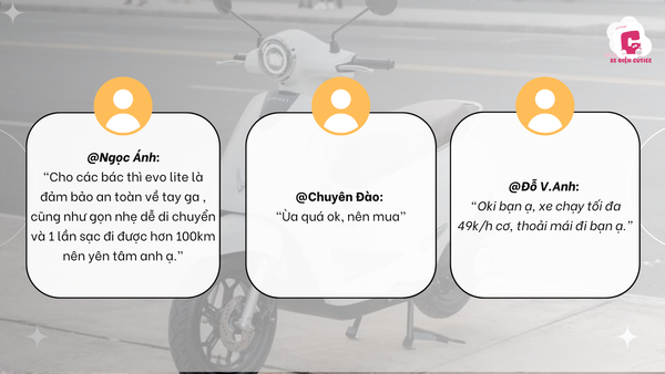 Evo200 nhận được nhiều phản hồi tích cực từ người dùng