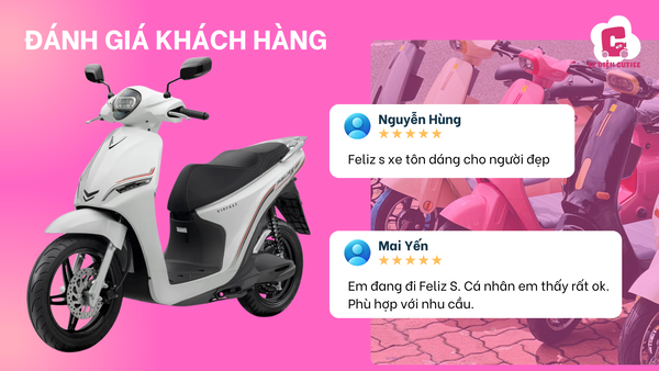 Mẫu xe đạp điện trendy VinFast Feliz S được đánh giá cao về ngoại hình