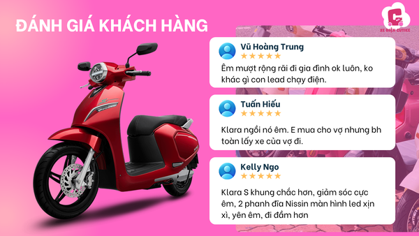 Mẫu xe đạp điện trendy VinFast Klara S là mẫu xe thu hút nhiều người dùng nhất