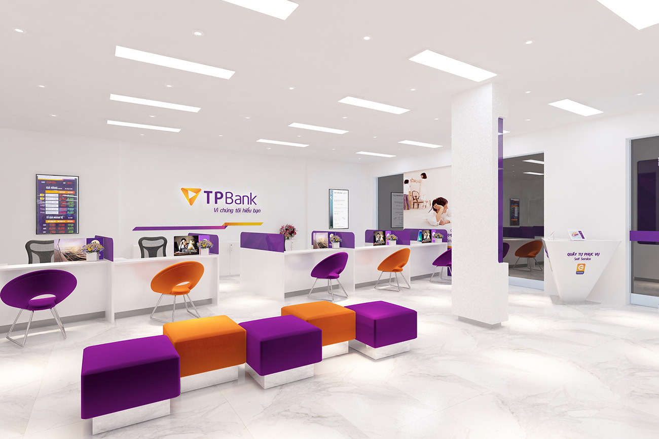 Quầy giao dịch ngân hàng TP Bank
