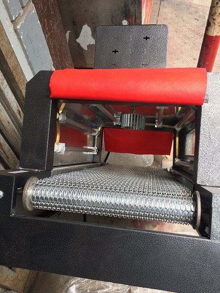 Máy rút màng co PE chuyên dụng băng tải lưới