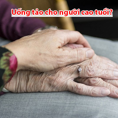 Uống tảo xoắn nhật bản cho người cao tuổi