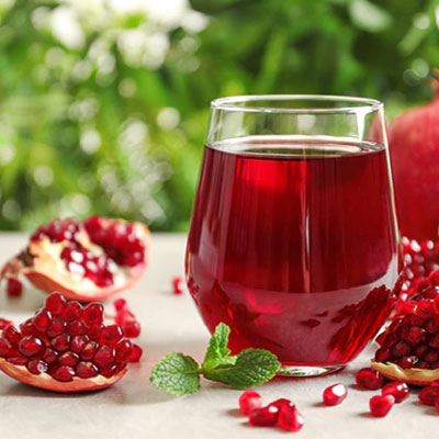 Nước ép lựu kết hợp với mật ong