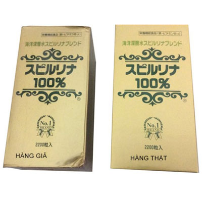 phân biệt tảo xoắn thật và giả