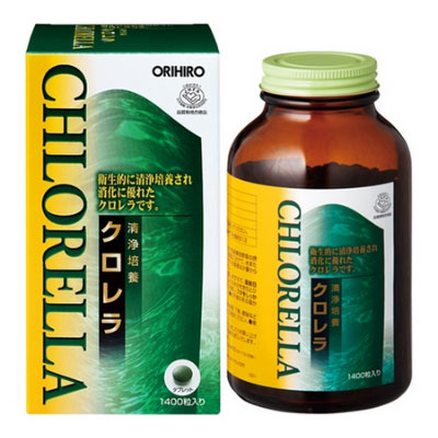Tảo Lục Clean Chlorella Orihiro Hỗ Trợ Bảo Vệ Tim Mạch 1400 Viên