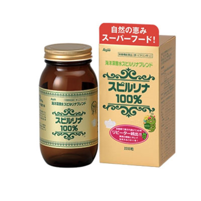 Tảo xoắn tem đỏ spirulina japan algae hộp 2200 viên
