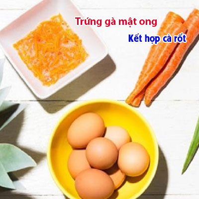 Trứng gà mật ong kết hợp với ca rốt chữa yếu sinh lý