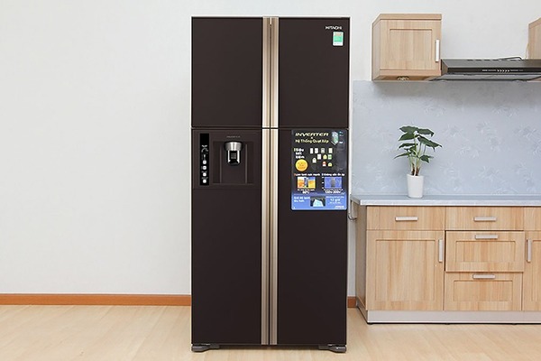 Tủ lạnh Hitachi 4 cánh có thiết kế sản phẩm sang trọng, dung tích tủ lớn
