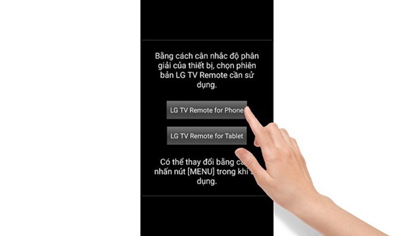 Ấn chọn LG TV Remote for Phone