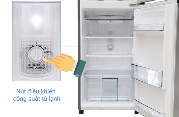 Cài đặt nhiệt độ quá thấp cũng khiến ngăn mát tủ lạnh bị đóng đá