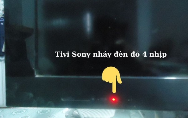 Tivi Sony báo lỗi đèn nhấp nháy  4, 5, 13 nhịp