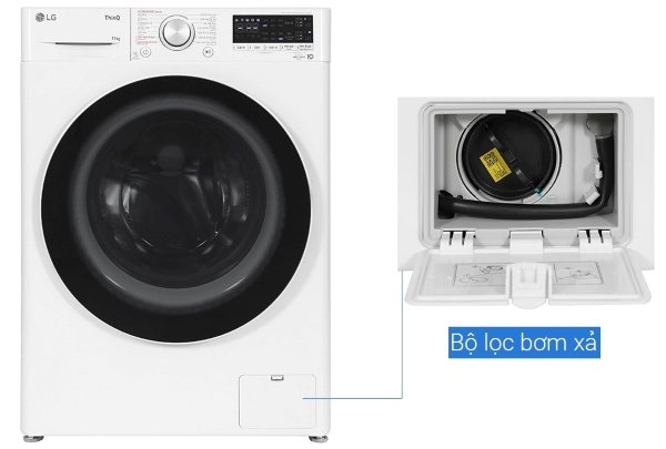 Máy giặt LG 11kg cửa ngang Inverter FV1411S4WA
