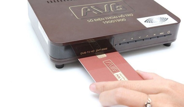 Kiểm tra thẻ đã cắm đúng trên đầu thu Anvien