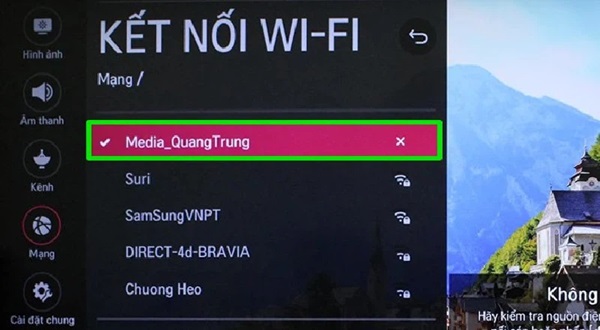 Kết nối wifi thành công